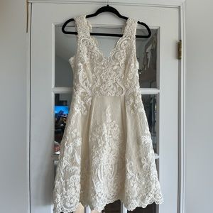 BHLDN Ivory Lace A-Line Wedding Dress